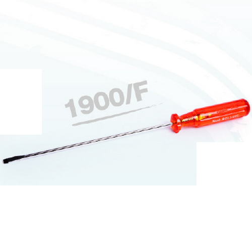 SKI - สกี จำหน่ายสินค้าหลากหลาย และคุณภาพดี | Koche ไขควงแกนกลม ยาว  80mm ปาก SL0 ปากแบน  #1900/F แกน 3 mm.